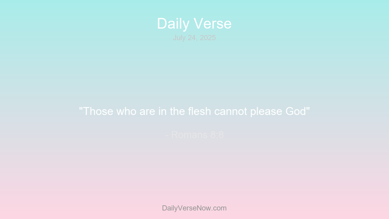 Today's Bible Verse